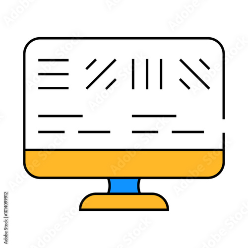 astigmatism test ophthalmology line icon vector. astigmatism test ophthalmology sign. isolated symbol illustration