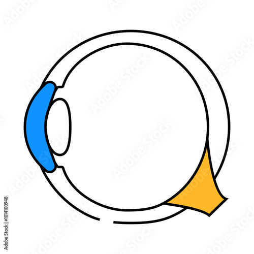 eye treatment ophthalmology line icon vector. eye treatment ophthalmology sign. isolated symbol illustration