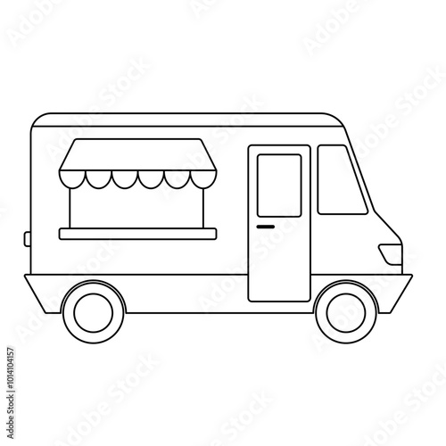 Food Truck Doodle Icon