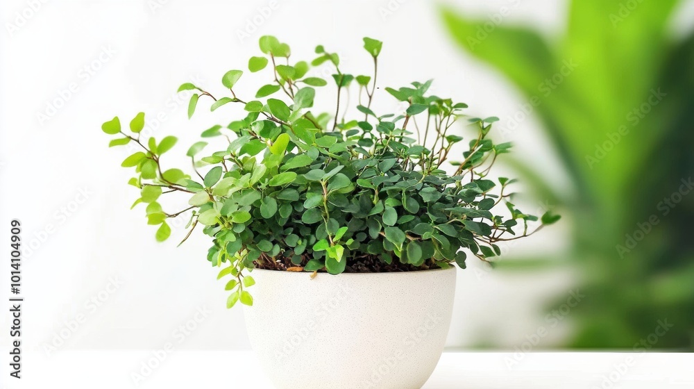 Handheld mini potted plants, white background Handheld mini potted plants, white background