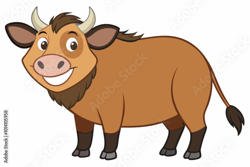 Happy Takin Animals: Vector Illustrations, Cartoons, and Line Art Designs, Explore joyful Takin animal illustrations for your creative projects