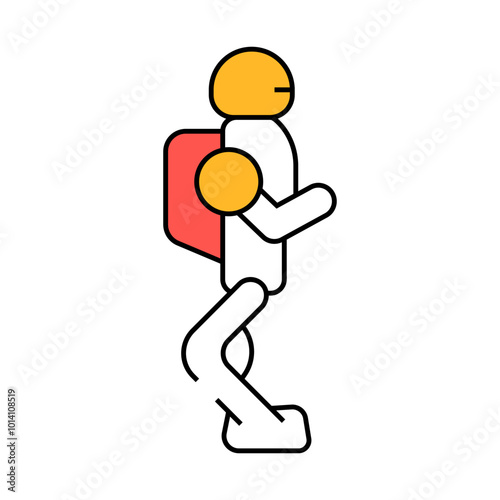cyborg robot technology line icon vector. cyborg robot technology sign. isolated symbol illustration
