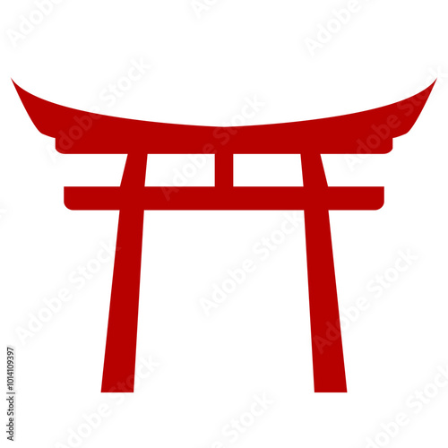 Chinese Gate Silhouette