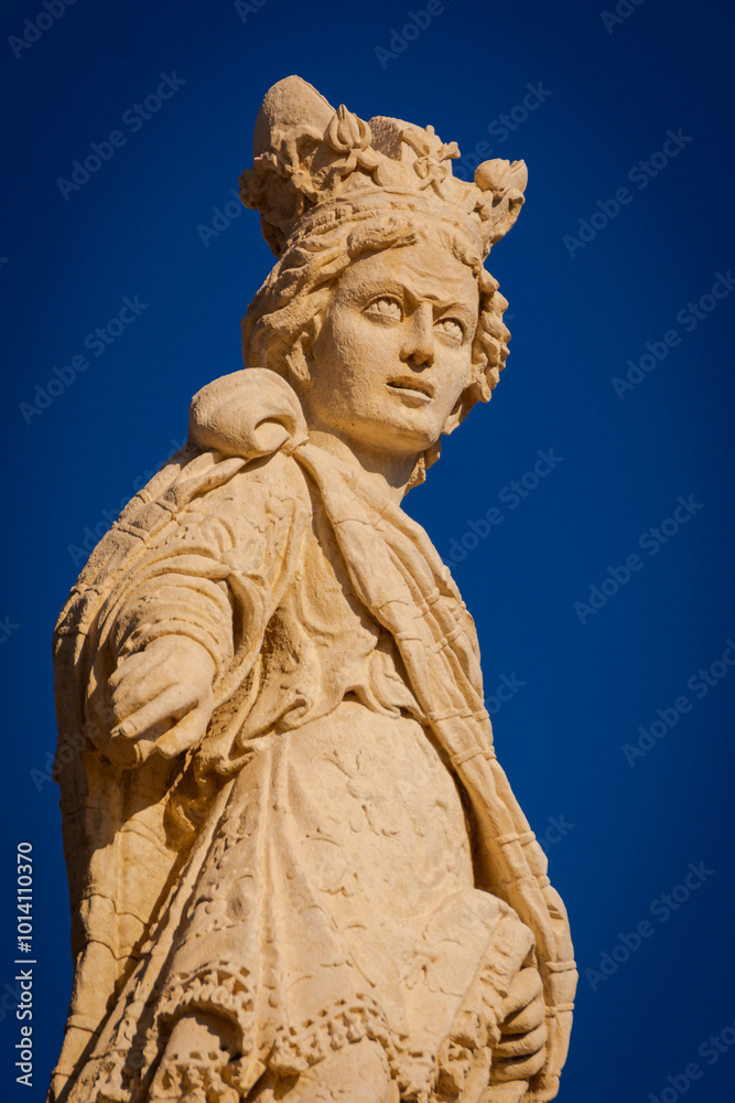 The stunning baroque details of Santa Croce in the city of Lecce, Puglia, Italy. The stunning baroque details of Santa Croce in the city of Lecce, Puglia, Italy.