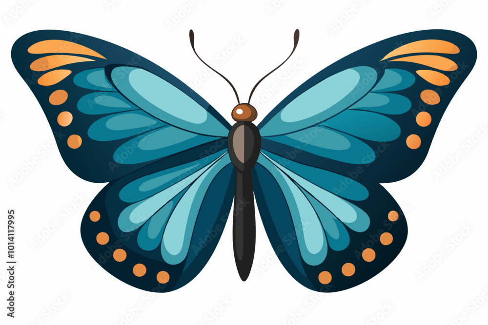 Cute Butterfly vector art illustration Cute Butterfly vector art illustration