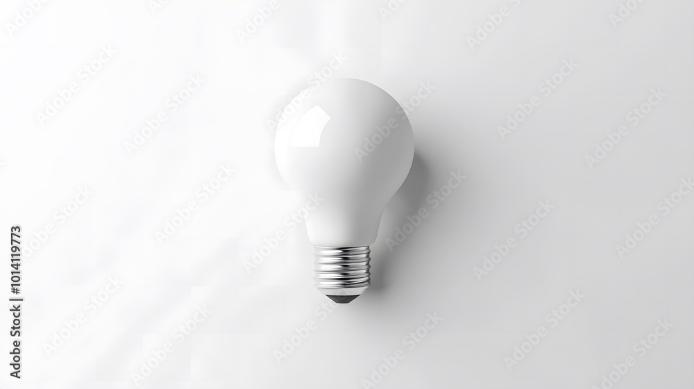 White LED light bulb isolated on transparent background White LED light bulb isolated on transparent background