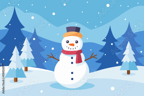  Merry Christmas vector art illustration 