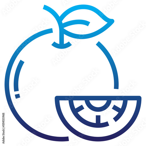 Orange Fruit Icon
