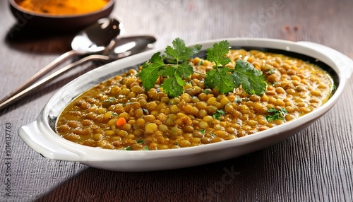 Indian food Dal fry	 photo