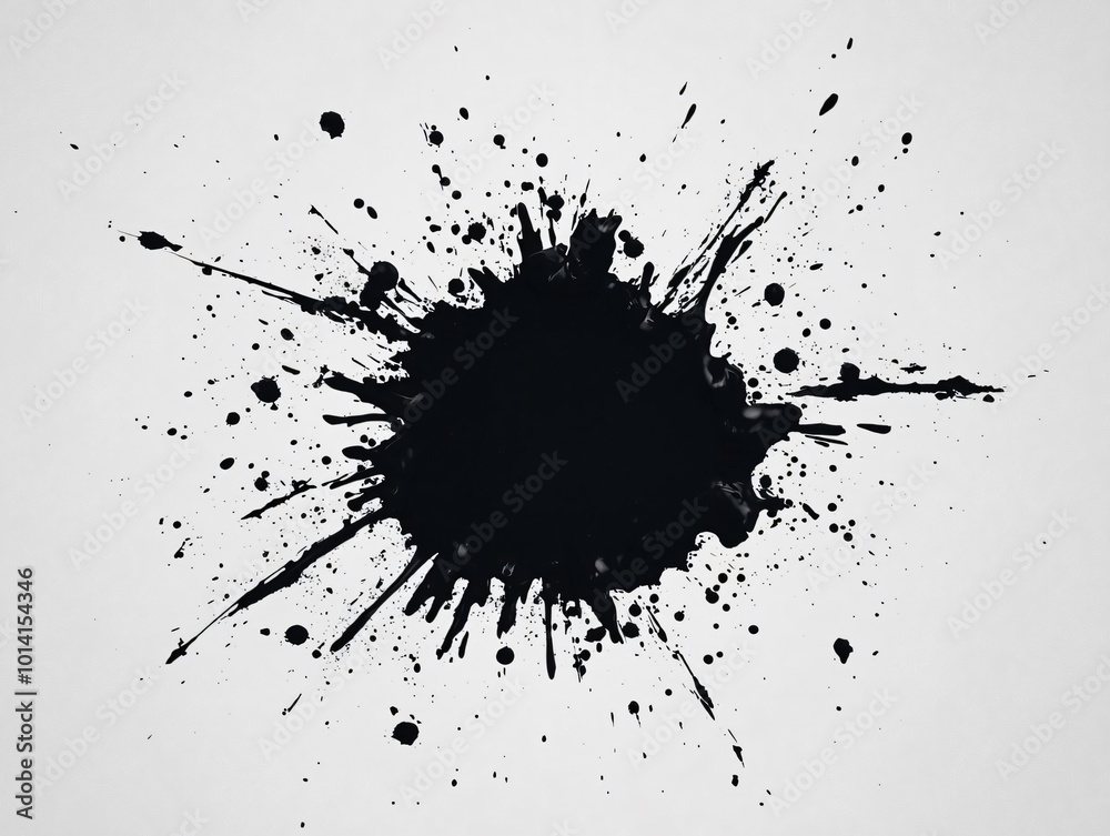 Dynamic black paint splash on a light background, perfect for creative and artistic design projects. Dynamic black paint splash on a light background, perfect for creative and artistic design projects.