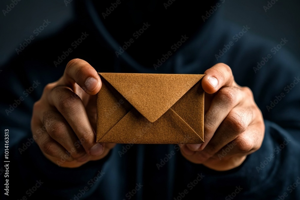 Close-up of a hyper-realistic fake email address, showing how phishing attackers disguise their identity Close-up of a hyper-realistic fake email address, showing how phishing attackers disguise their identity