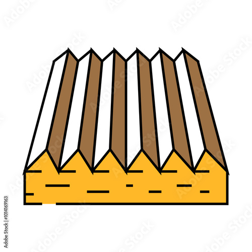 tactile flooring line icon vector. tactile flooring sign. isolated symbol illustration