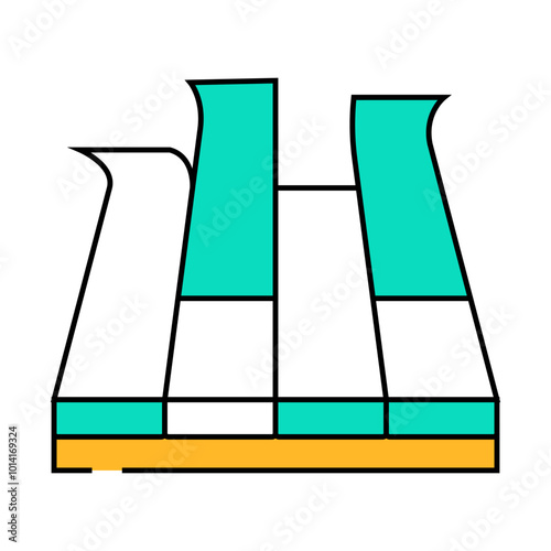 modular pva cover floor line icon vector. modular pva cover floor sign. isolated symbol illustration