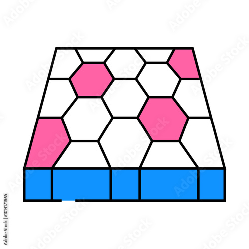 sport ground floor layer line icon vector. sport ground floor layer sign. isolated symbol illustration