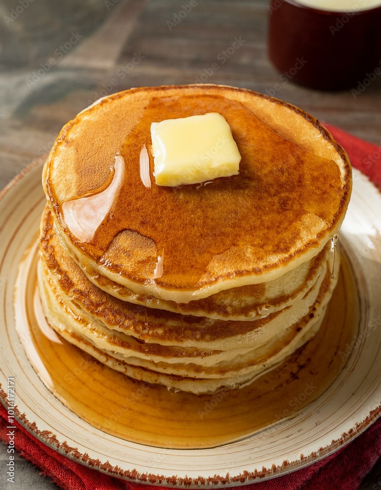 Stack of Buttery Pancakes Stack of Buttery Pancakes