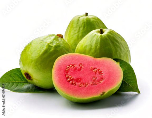 Guavas isolated on white background  photo