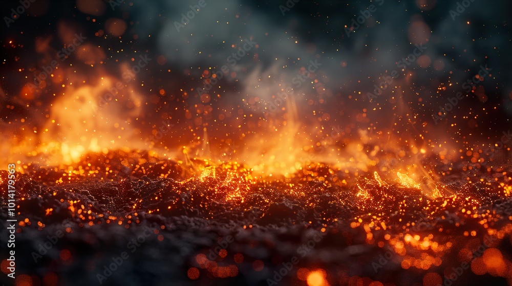 Fiery Embers: A Close-Up Look at the Power of Fire