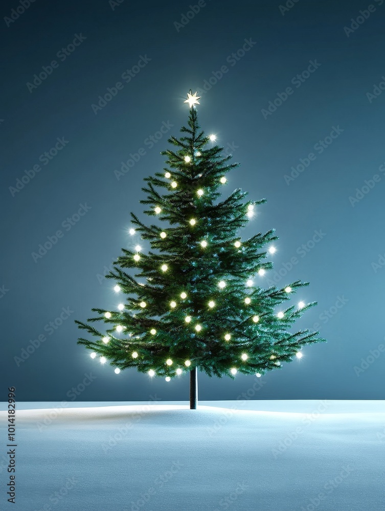 A beautifully decorated Christmas tree with twinkling lights against a blue background, symbolizing joy, celebration, warmth, hope, and magic of the season. A beautifully decorated Christmas tree with twinkling lights against a blue background, symbolizing joy, celebration, warmth, hope, and magic of the season.
