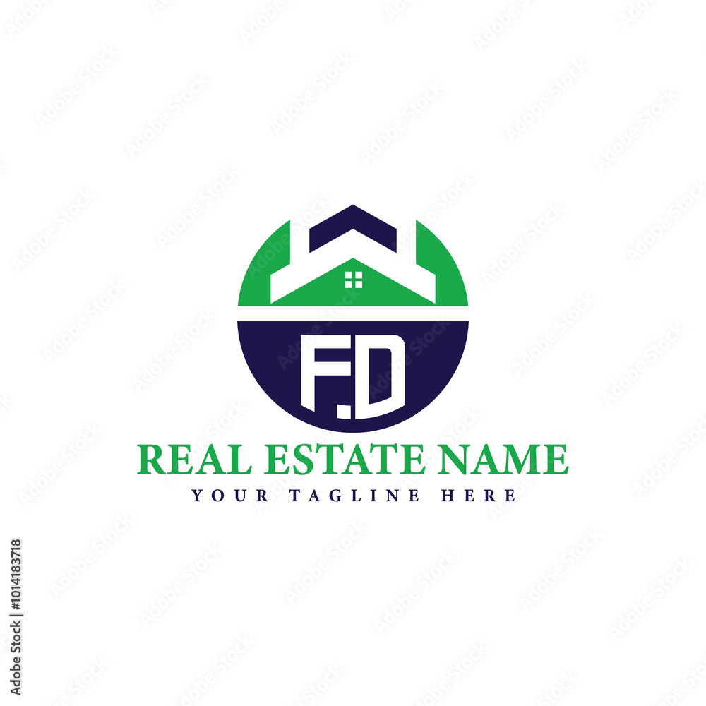 Fototapeta premium Modern Real Estate Logo Design