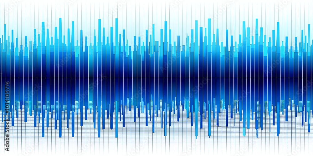 Abstract Geometric Design with a Blue and White Color Scheme, Featuring a Pattern of Vertical Bars, Lines, and Rectangles Abstract Geometric Design with a Blue and White Color Scheme, Featuring a Pattern of Vertical Bars, Lines, and Rectangles