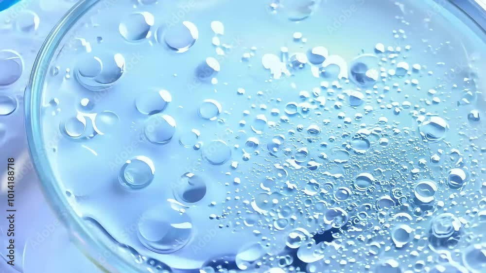 rotation petri dishes filled cosmetic gel fluid capturing delicate bubbles againstwhite background illustrating intricate world organic cosmetics laboratory research 4K analysis water beauty bio rotation petri dishes filled cosmetic gel fluid capturing delicate bubbles againstwhite background illustrating intricate world organic cosmetics laboratory research 4K analysis water beauty bio