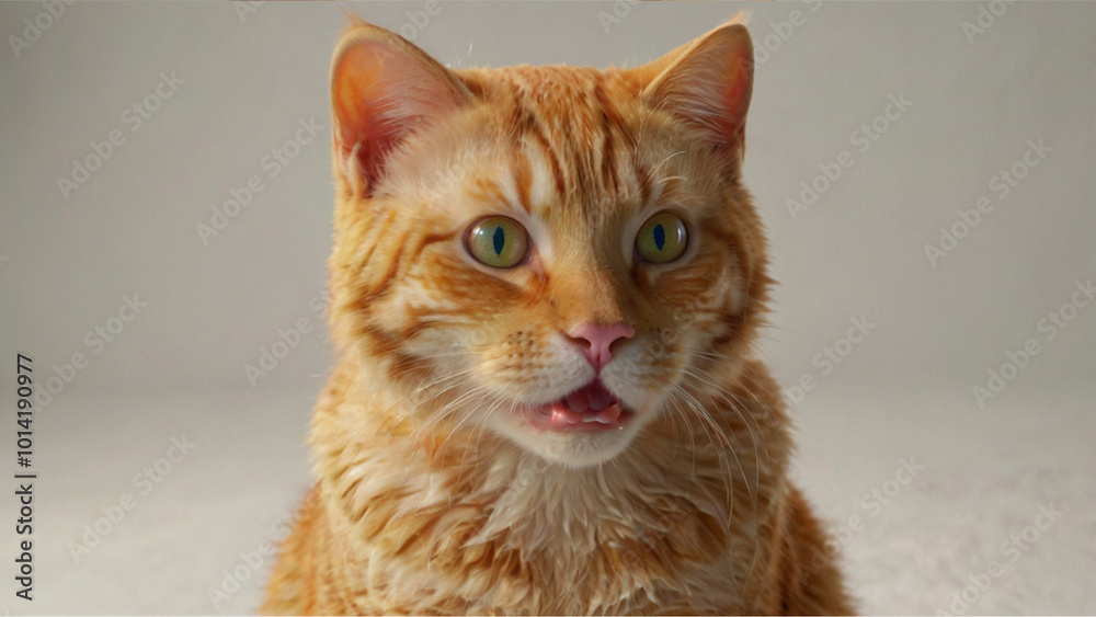 Obraz premium red cat portrait