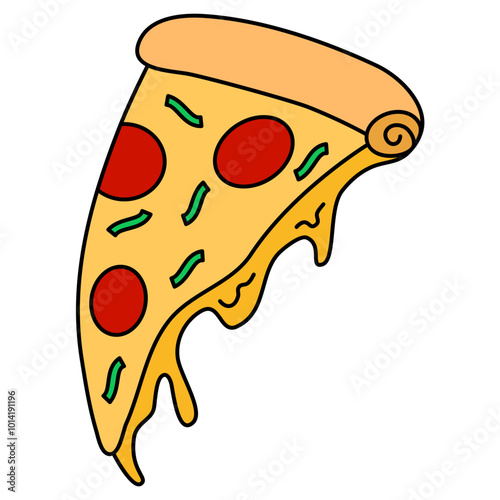 illustration of pizza