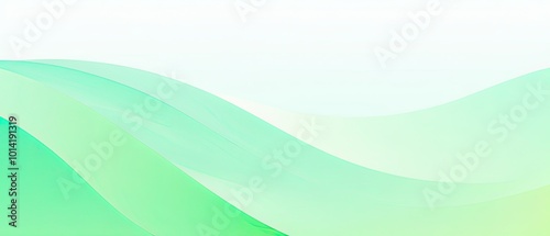 Abstract Green Wave Background photo