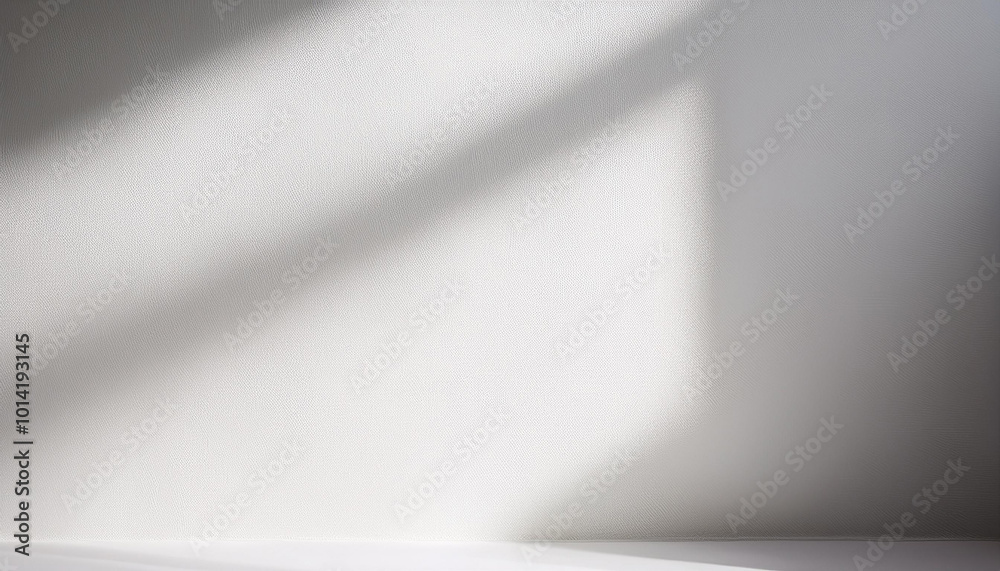 White wall background with shadow for product presentation. White wall background with shadow for product presentation.