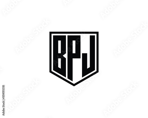 BPJ logo design vector template. BPJ