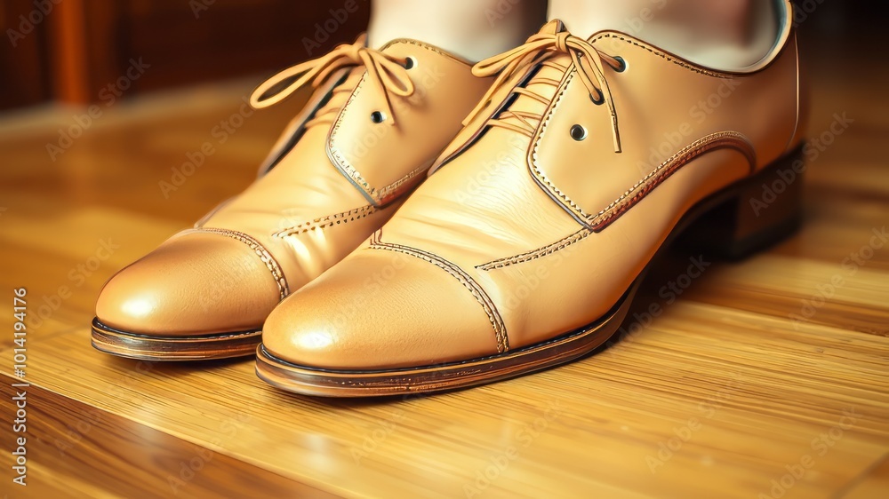 A closer look at elegant, carefully crafted footwear showcases supple leather and precision stitching, perfectly fitted