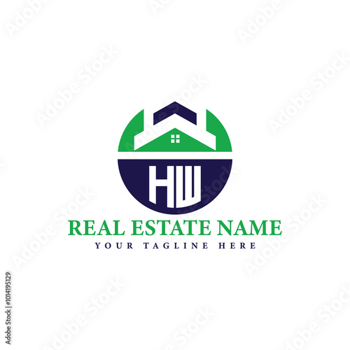 Real Estate Company Logo with House Icon
