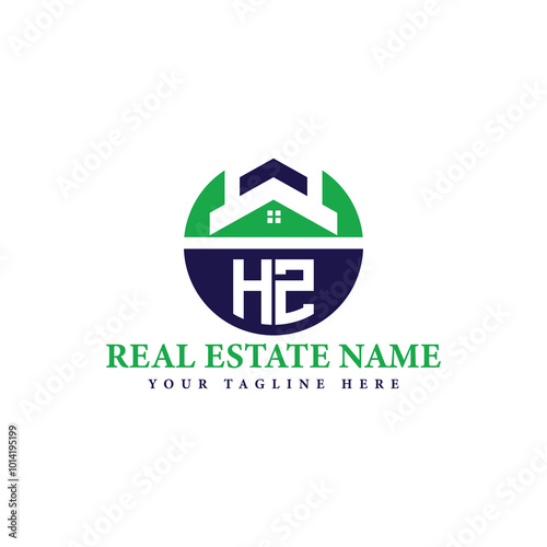 Real Estate Company Logo with House Icon