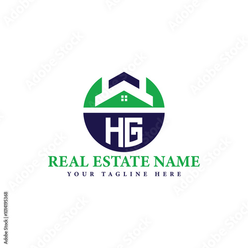 Real Estate Company Logo with House Icon