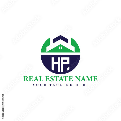 Real Estate Company Logo with House Icon