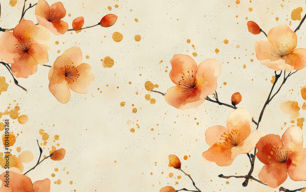 Retro style floral texture art background Retro style floral texture art background