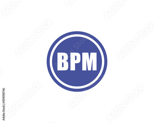 Free Download BPM logo design vector template. BPM - GFXLoad