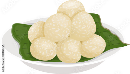 Onde-onde Illustration