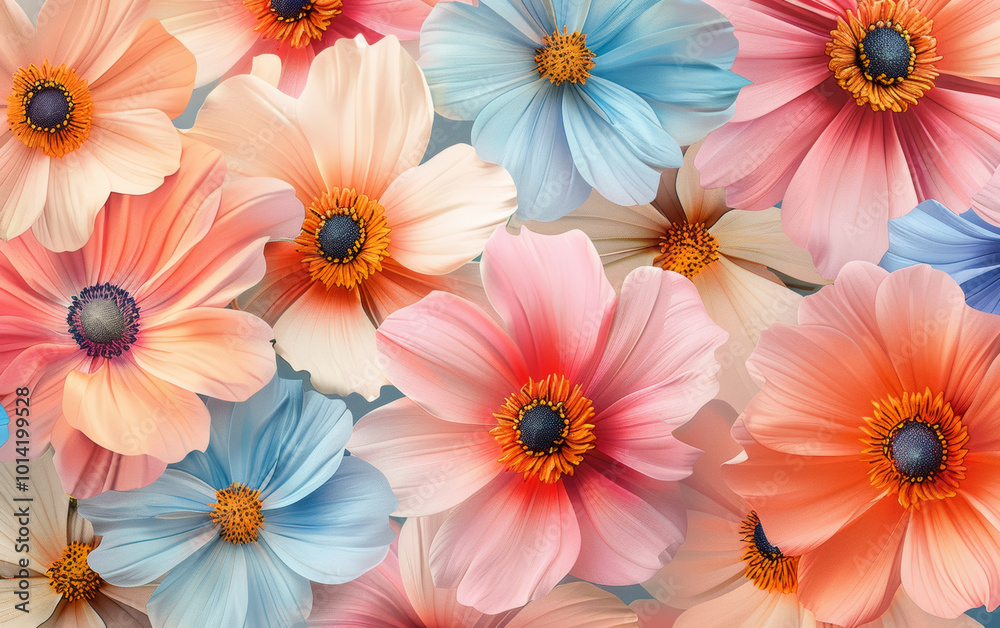 Retro style floral texture art background Retro style floral texture art background