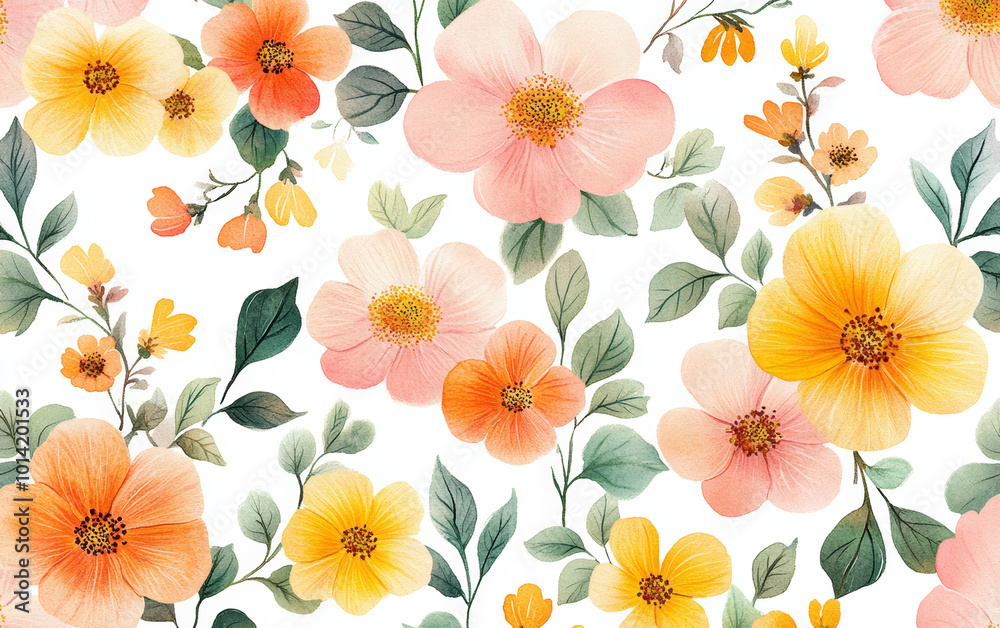 Retro style floral texture art background Retro style floral texture art background