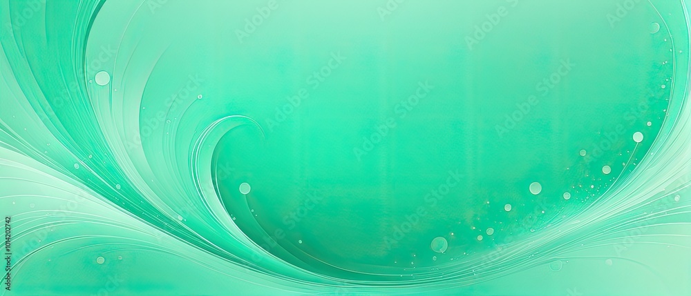 Fototapeta premium Abstract Green Swirl Background