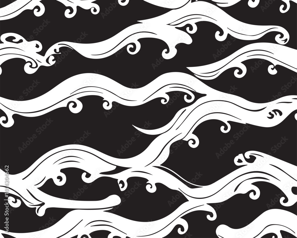 Fototapeta premium seamless wave pattern