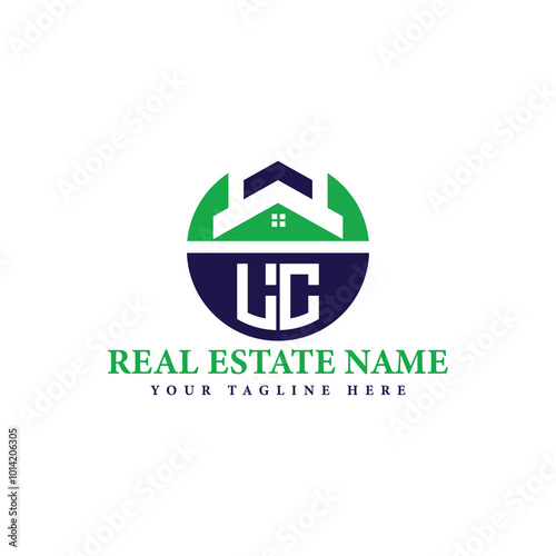 Real Estate Company Logo with House Icon