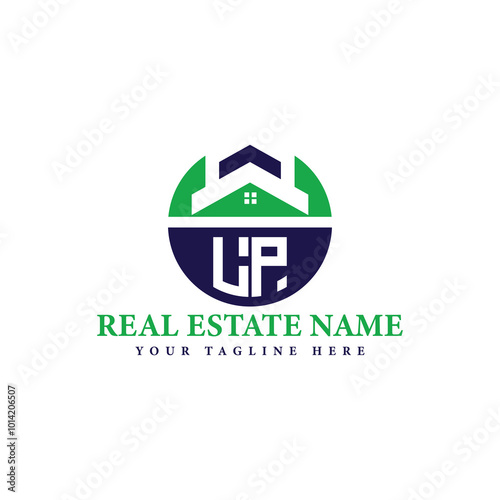 Real Estate Company Logo with House Icon