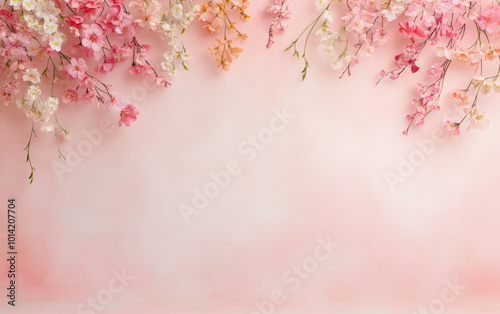 Vintage floral texture art background 