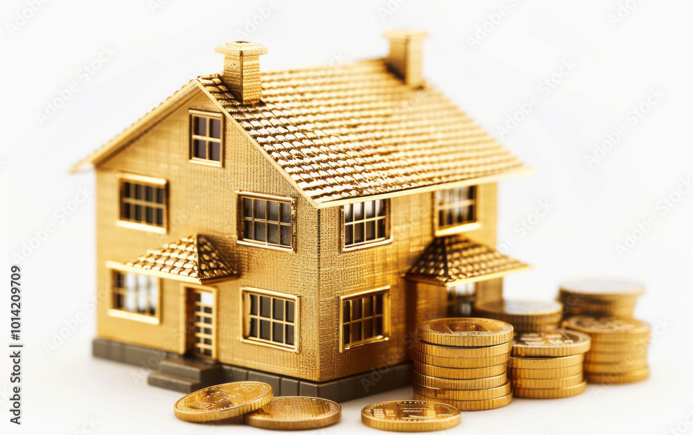 Monetary finance and real estate theme business background Monetary finance and real estate theme business background