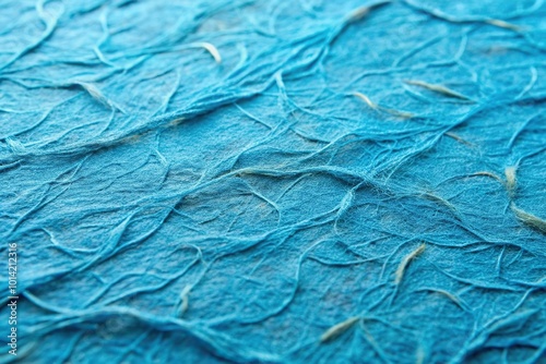 Wallpaper Mural craft, handmade paper, texture detail, pattern, paper, closeup, textured paper, close-up,texture, paper texture, handmade, A close up view of the intricate texture of blue handmade paper Torontodigital.ca