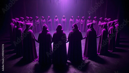 secret sect in a ritualistic moment occultism