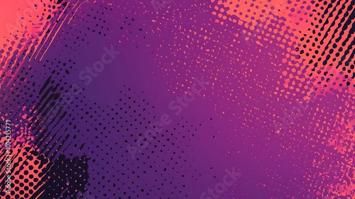 Wallpaper Mural Abstract background with a gradient of pink, purple and black with a dotted texture. Torontodigital.ca