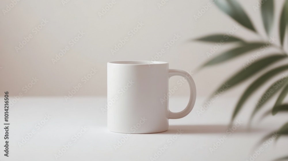 Minimalist white ceramic coffee mug mockup, isolated on a white background, ready for logo placement or design showcasing. Minimalist white ceramic coffee mug mockup, isolated on a white background, ready for logo placement or design showcasing.